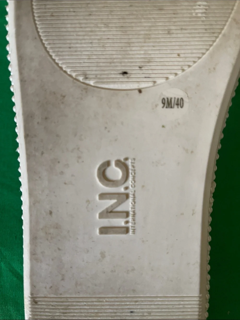 INC International Concepts Kids Pearl-Embellished Beige Slide Sandals